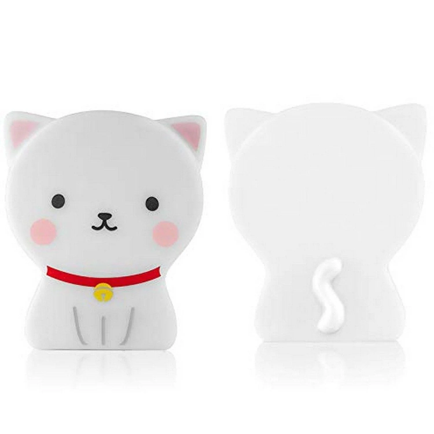 LED Nachtlicht Katze – Warmweißes Licht, Timer-Funktion, Batteriebetrieb