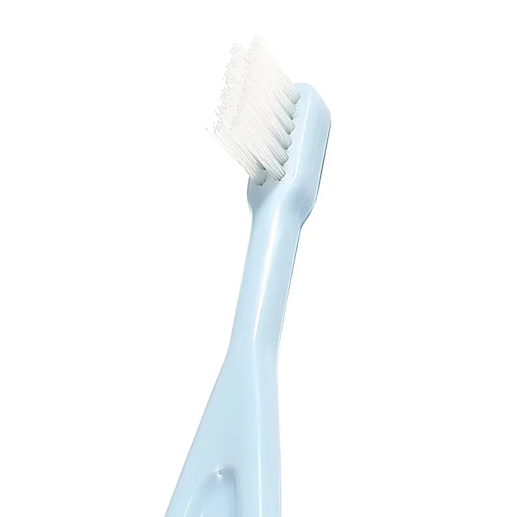 BabyOno Baby Zahnbürstenset 3 teilig blau