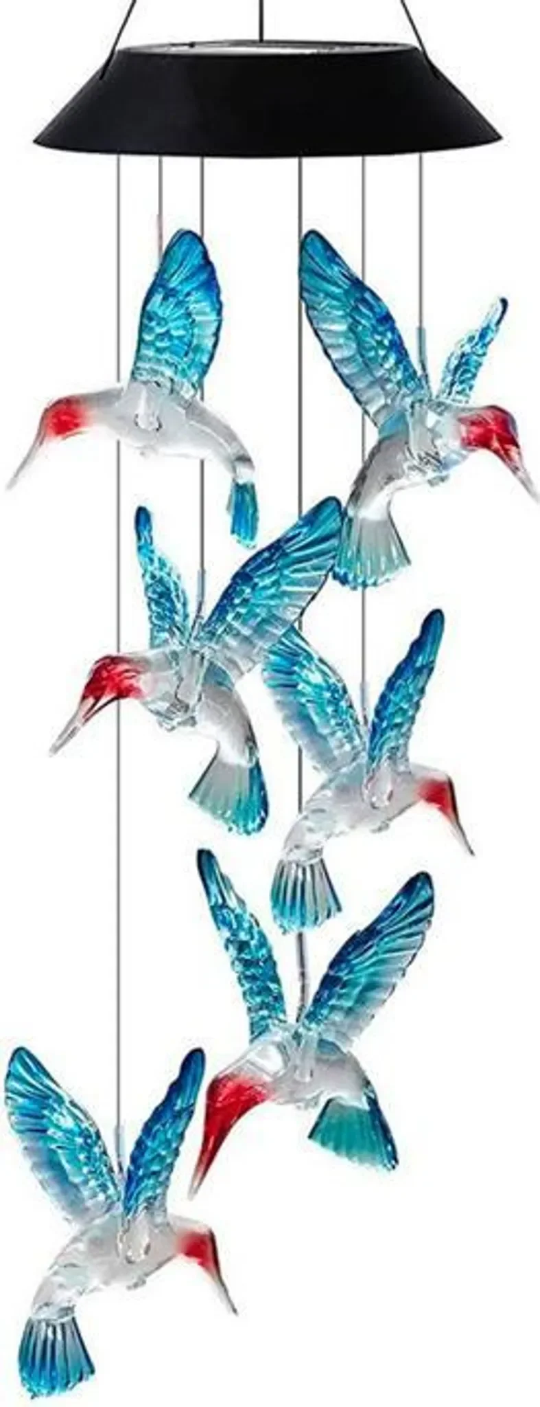 Solar Kolibris Vögel LED Buntes Licht – Solarbetriebene Dekoleuchten für Garten und Terrasse