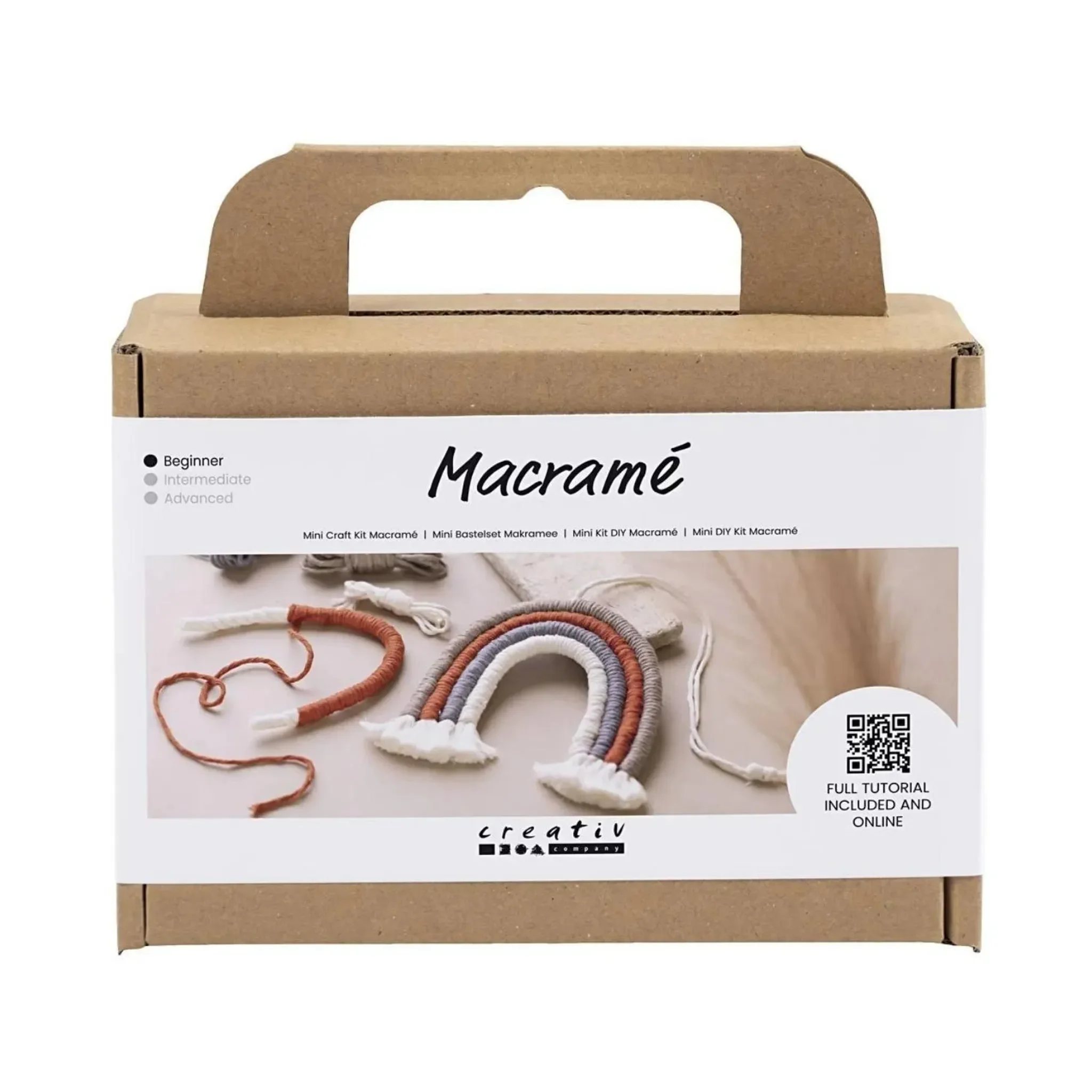 Makramee Bastelset Regenbogen – DIY Wanddekoration