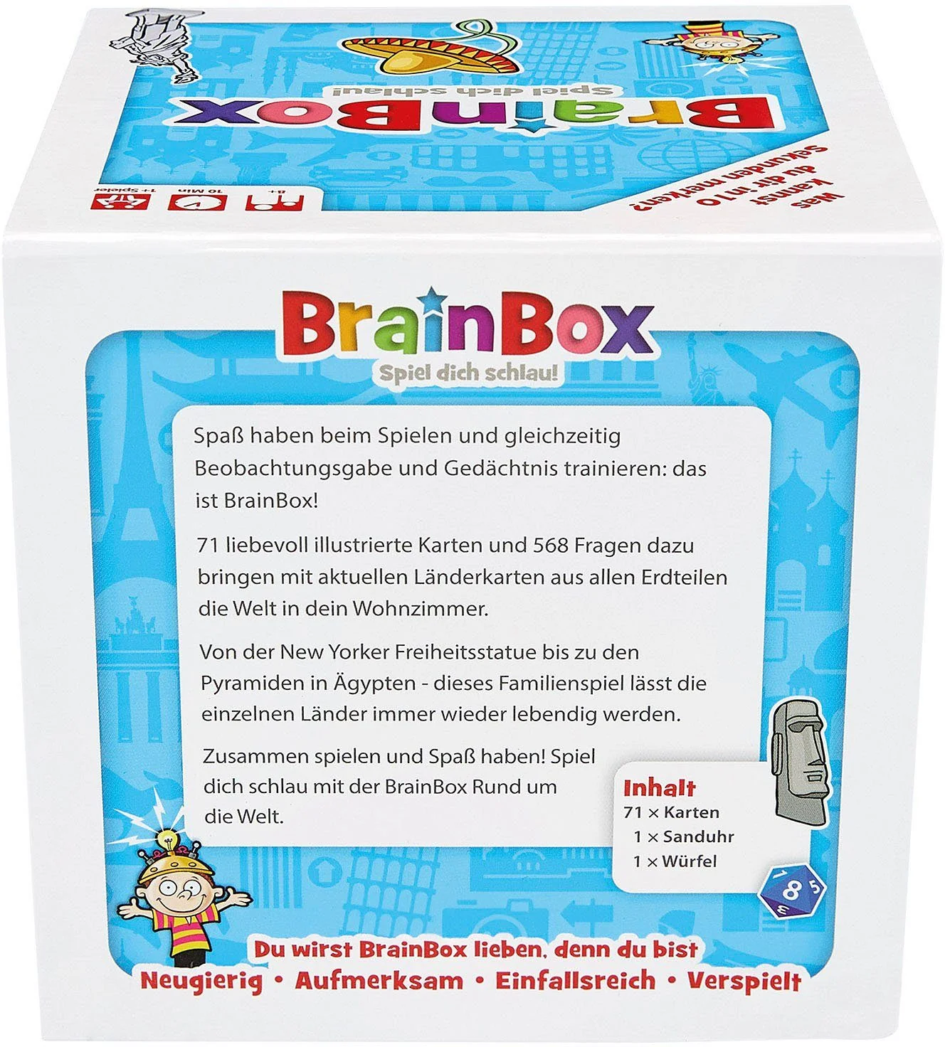 BrainBox Rund um die Welt Quizspiel