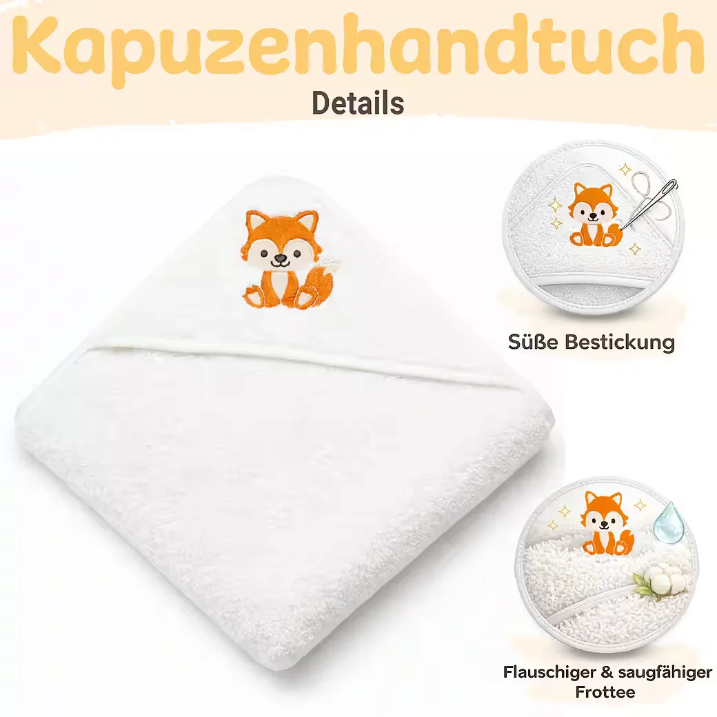 BABYKAJO Kapuzenhandtuch 80x80 100x100 cm