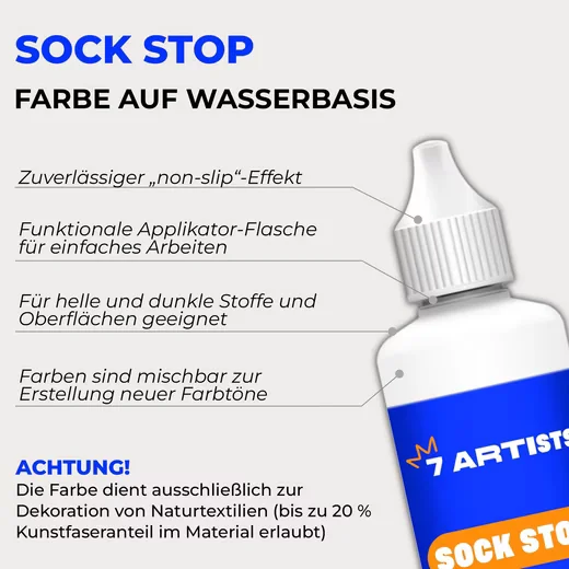 7 ARTISTS Sock Stop Textilfarbe Anti Rutsch