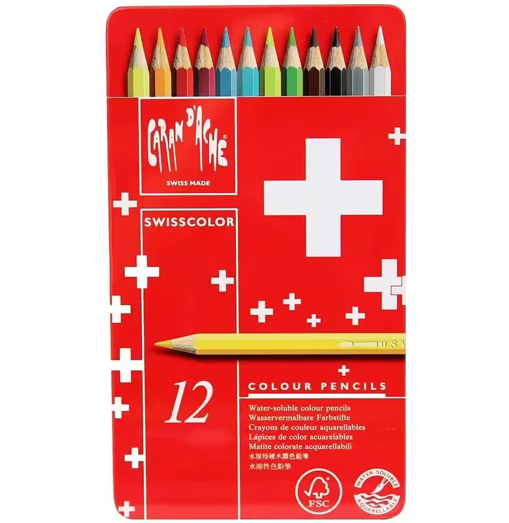 Caran dAche SWISSCOLOR Buntstifte 12er Set