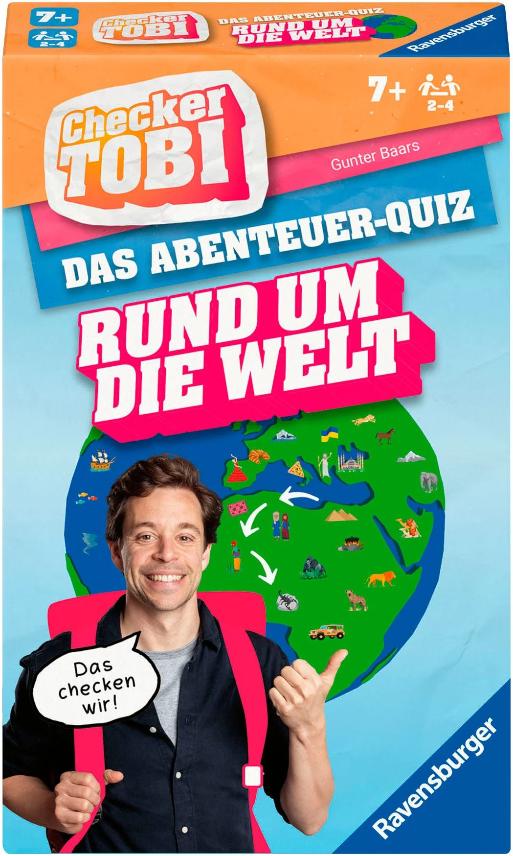 Ravensburger Spiel Checker Tobi Rund um die Welt