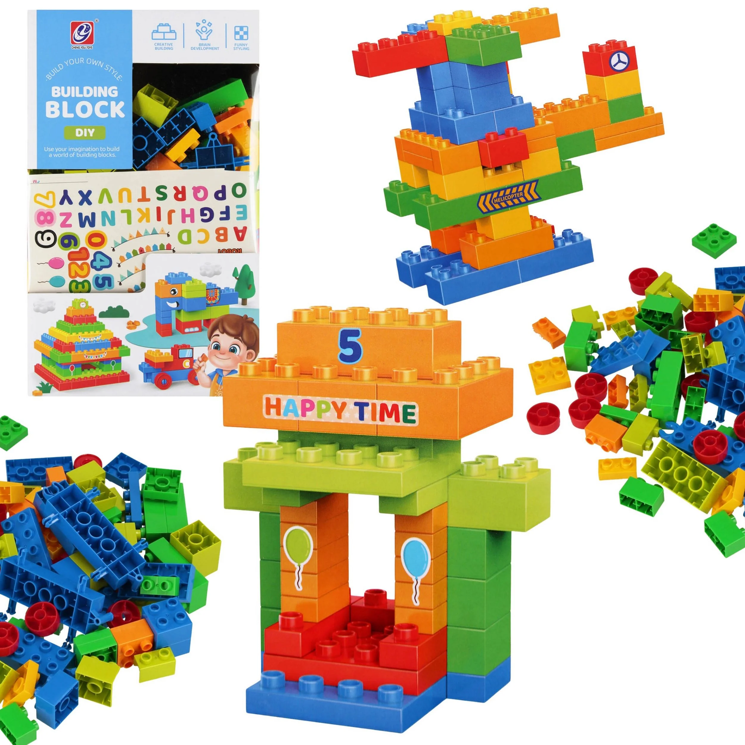 SARCIA.EU Konstruktionssteine 260 Teile Kinder