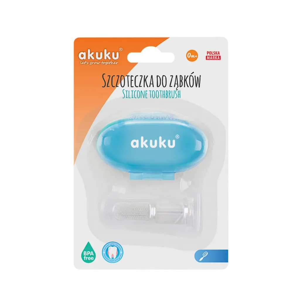 Akuku Silikonzahnbürste A0263 Blau
