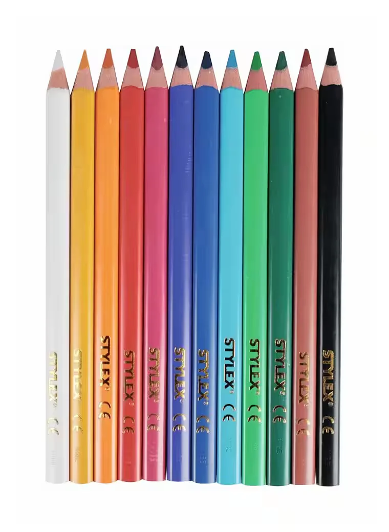 STYLEX Jumbo Dreikant Buntstifte 12 Farben