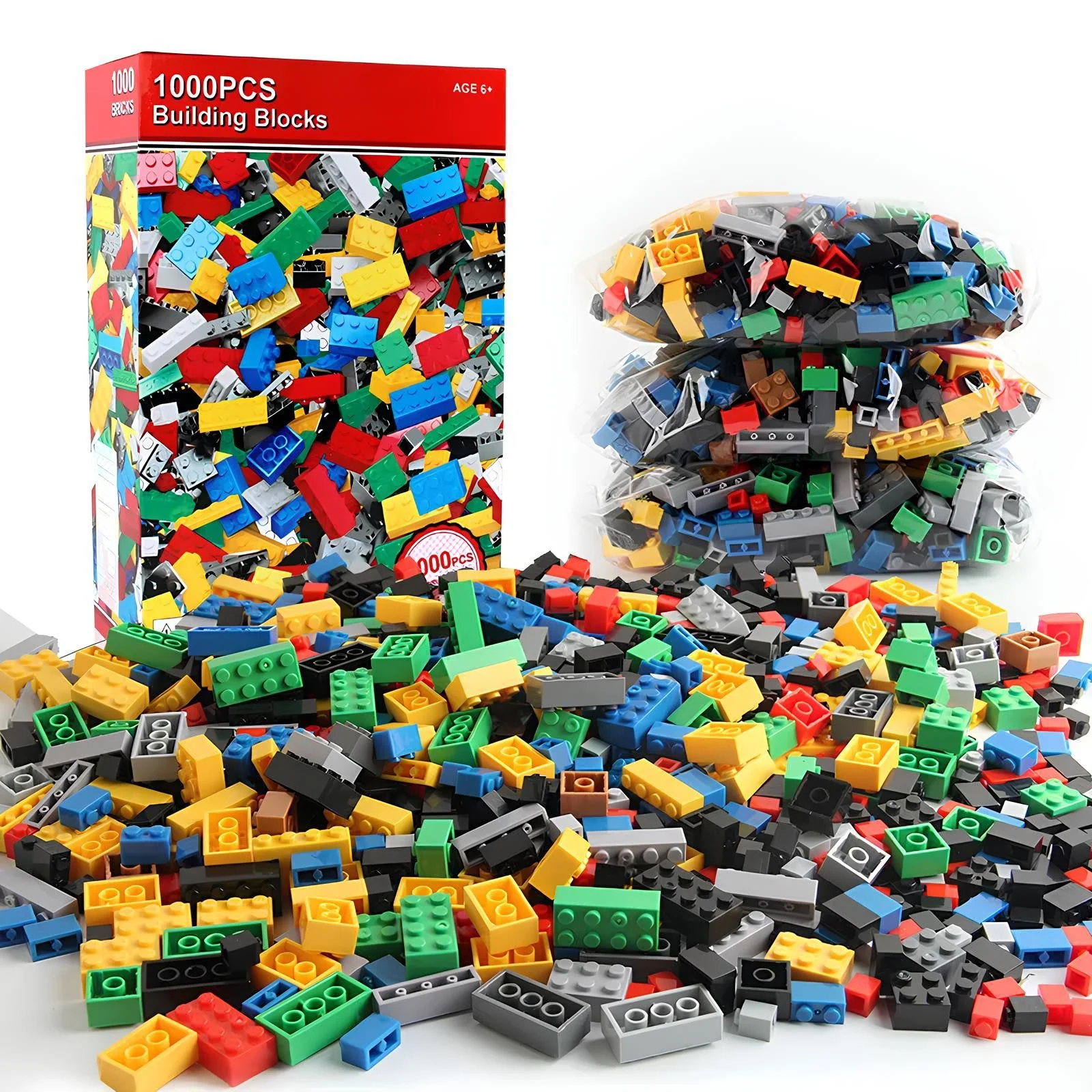 ATHLIX 1000 Klemmbausteine kompatibel mit Lego