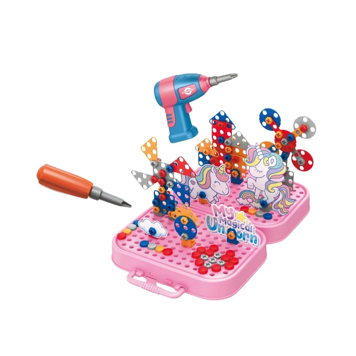 WISAM Einhorn Bausteine Set mit Bohrer