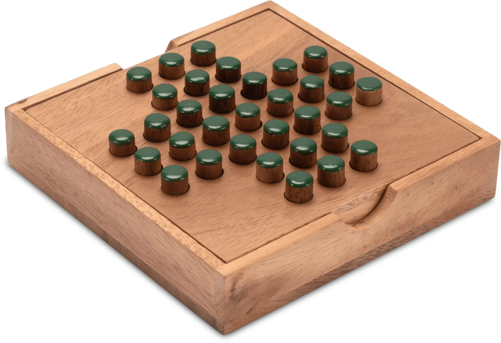 LOGOPLAY Solitär Brettspiel Größe L grün