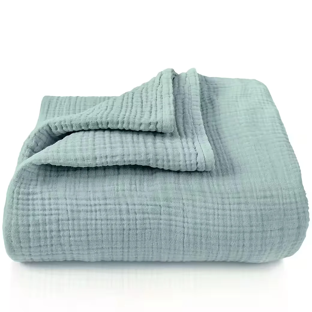LAYNENBURG Musselin Babydecke 4-lagig Baumwolle