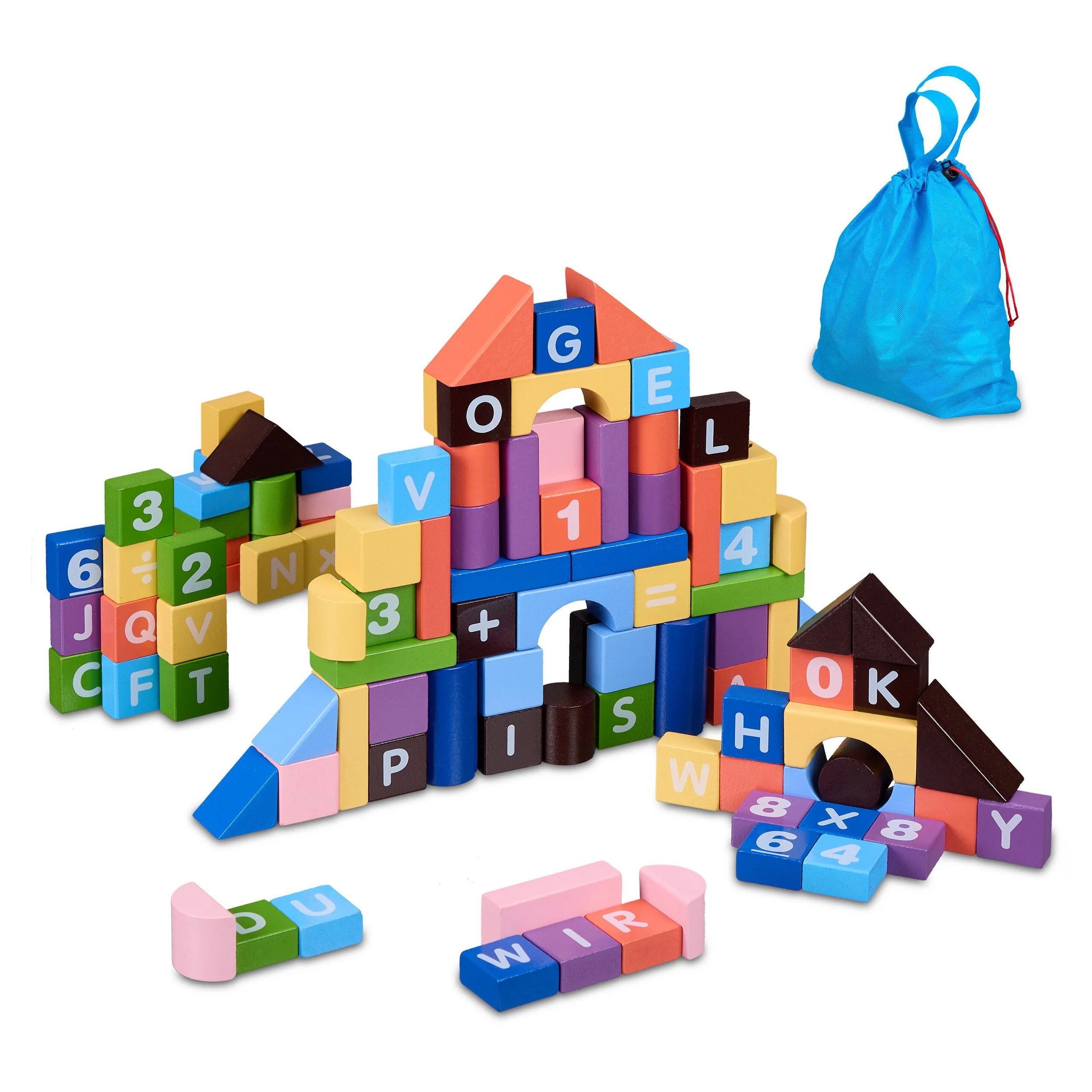 Relaxdays Bunte Spielbausteine Set