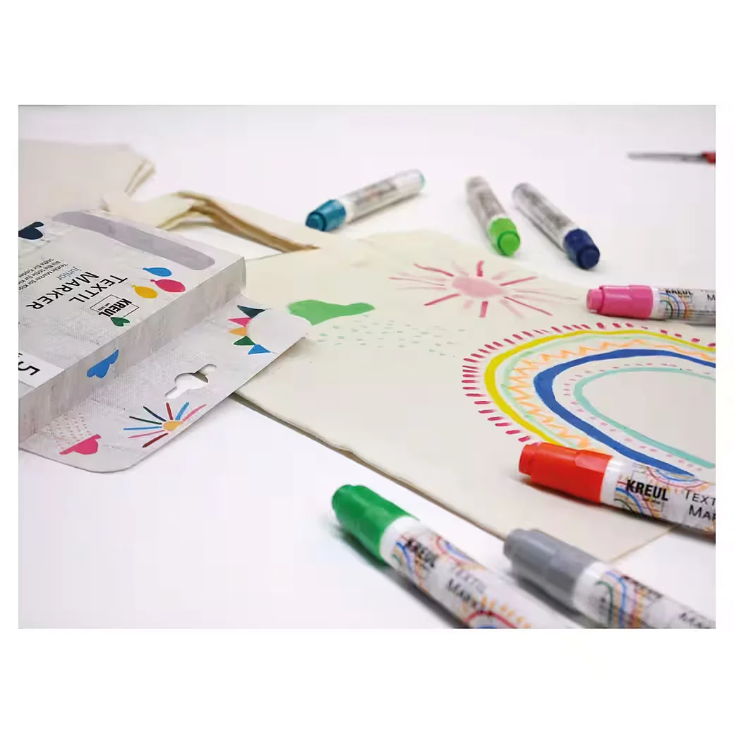 KREUL Textilmarker Junior Medium 2-4 mm 5er Set