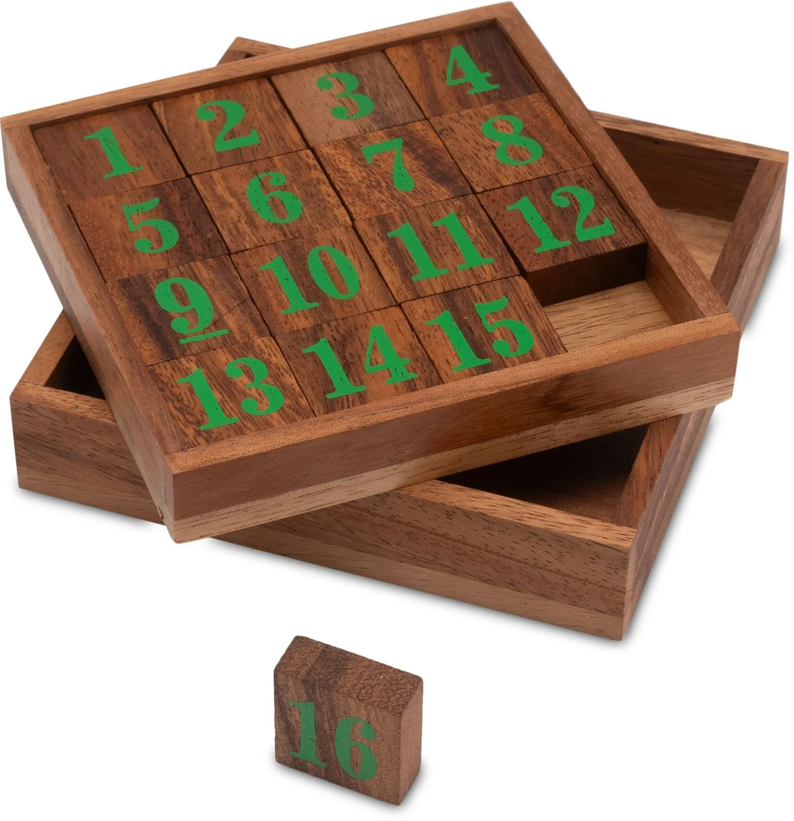 LOGOPLAY Slide 15 Schiebepuzzle grün
