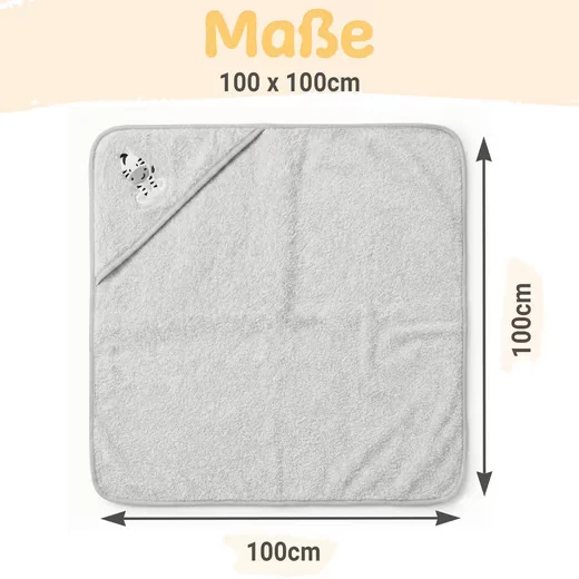 BABYKAJO Baby Kapuzenhandtuch 3er Set Frottee