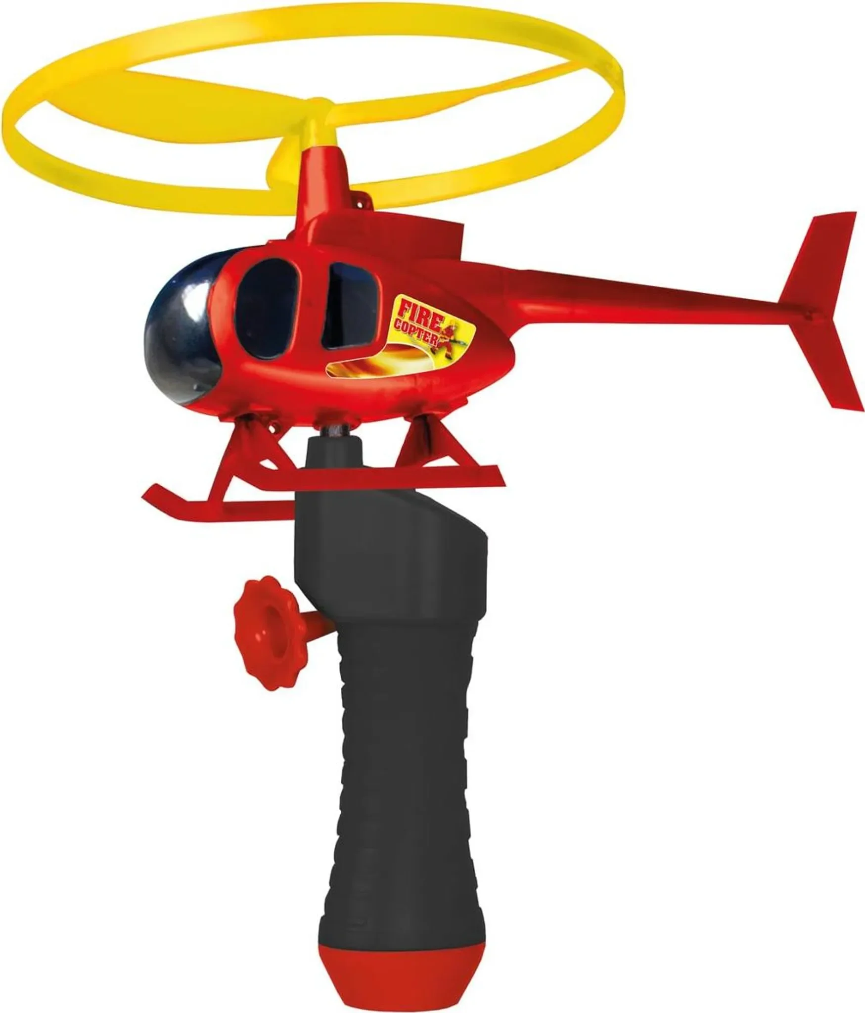 Fire Copter Hubschrauber – Outdoor-Spielzeug mit Zugstarter