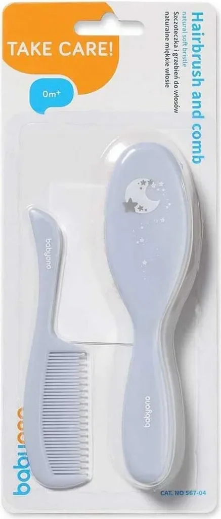 BabyOno Baby Bürste und Kamm Set blau