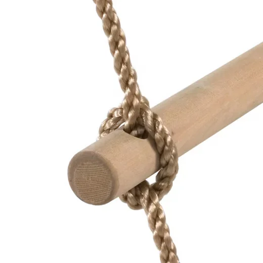 LOGGYLAND Strickleiter Holz 14 Sprossen 4,9 m