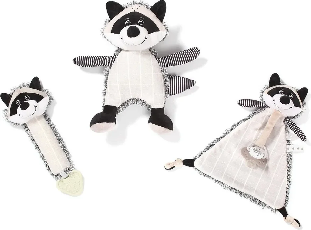 BabyOno Quietschtier Waschbär Rocky Raccoon