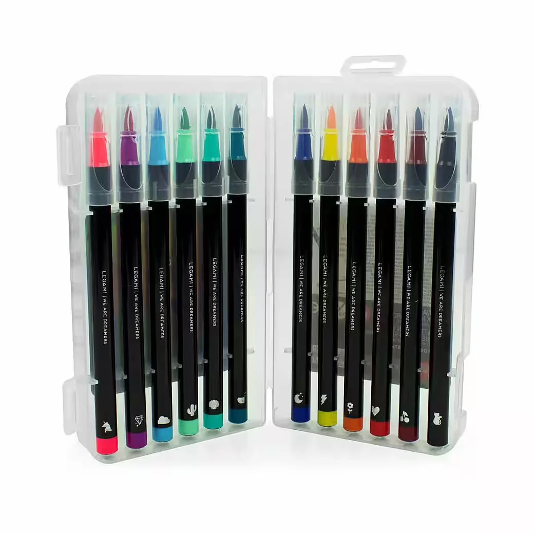 LEGAMI Brush Marker Filzstifte 12 Farben