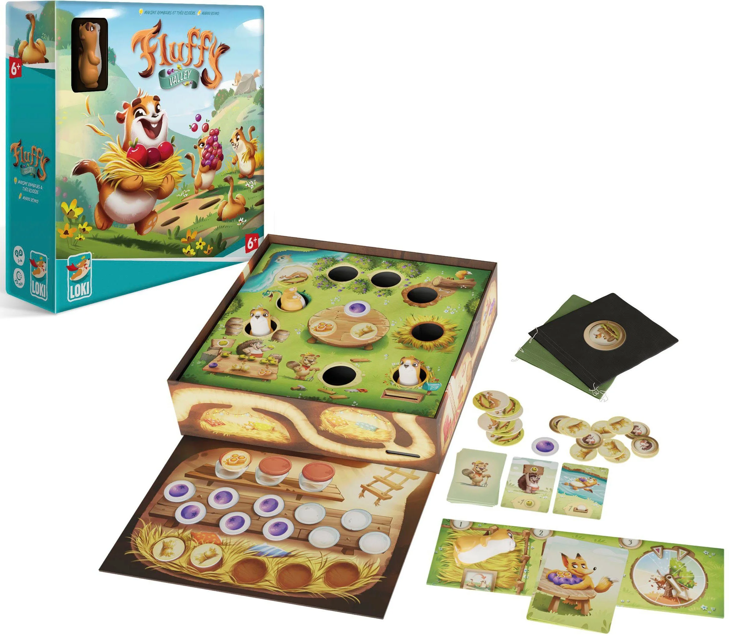 LOKI Fluffy Valley Brettspiel für Kinder