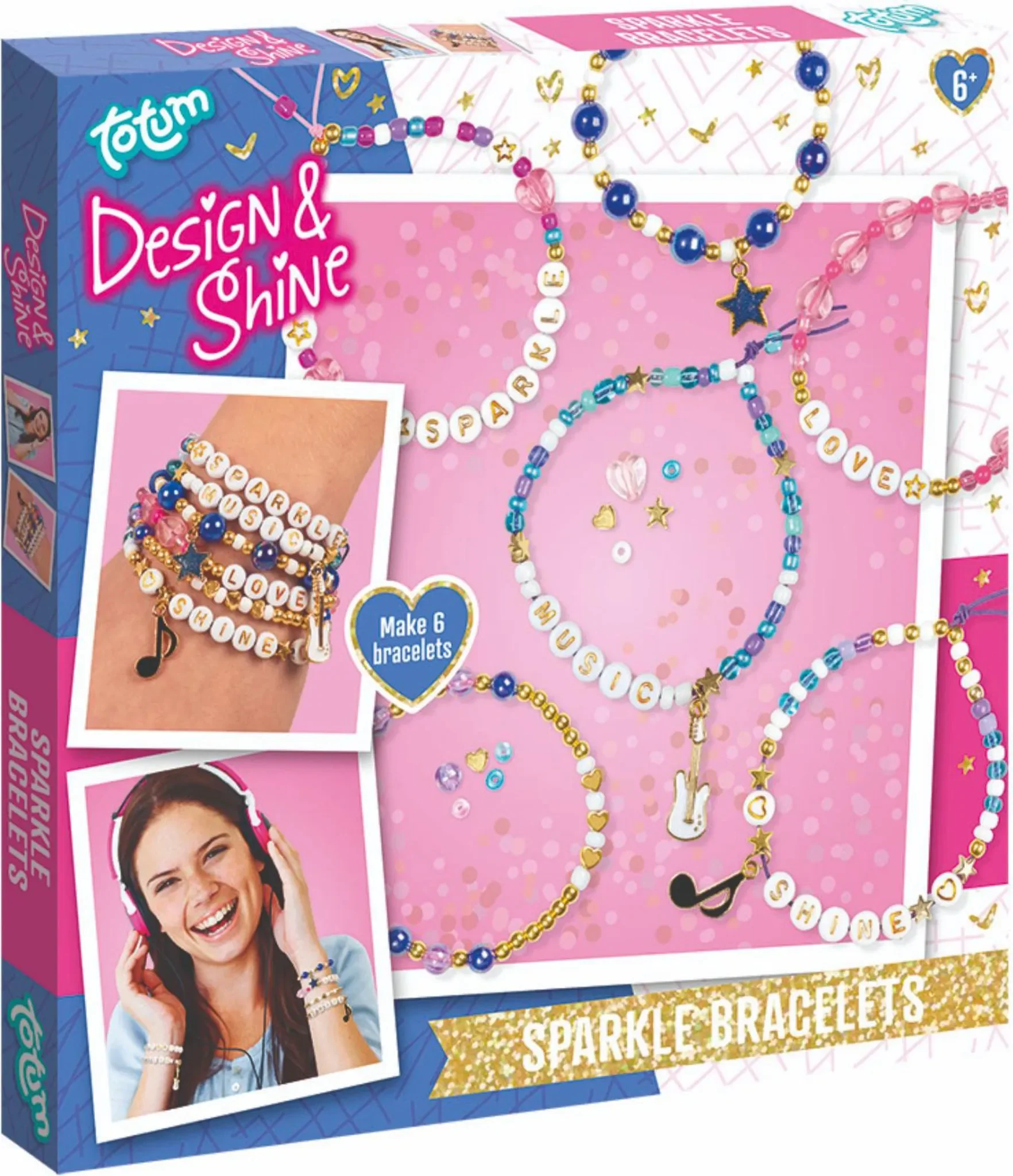 Design & Shine – Bastelset Glitzerarmbänder