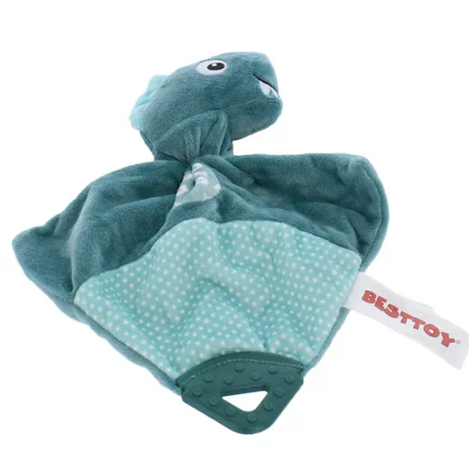BESTTOY Baby Schmusetuch Dinosaurier grün