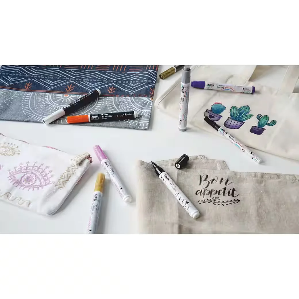 KREUL Textilmarker medium 5er Set