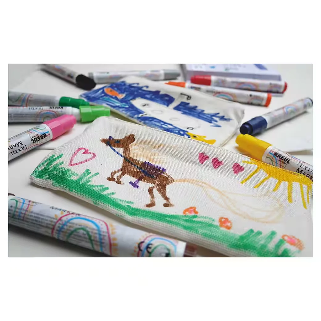 KREUL Textilmarker Junior Medium 2-4 mm 5er Set