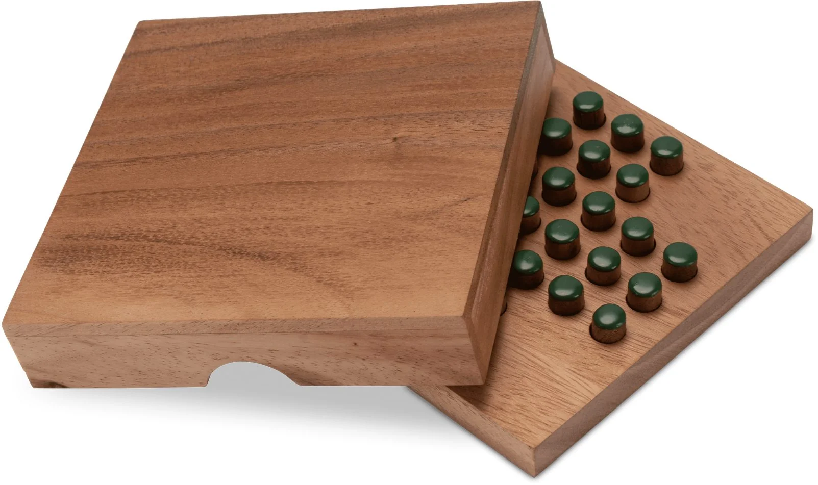 LOGOPLAY Solitär Brettspiel Größe L grün