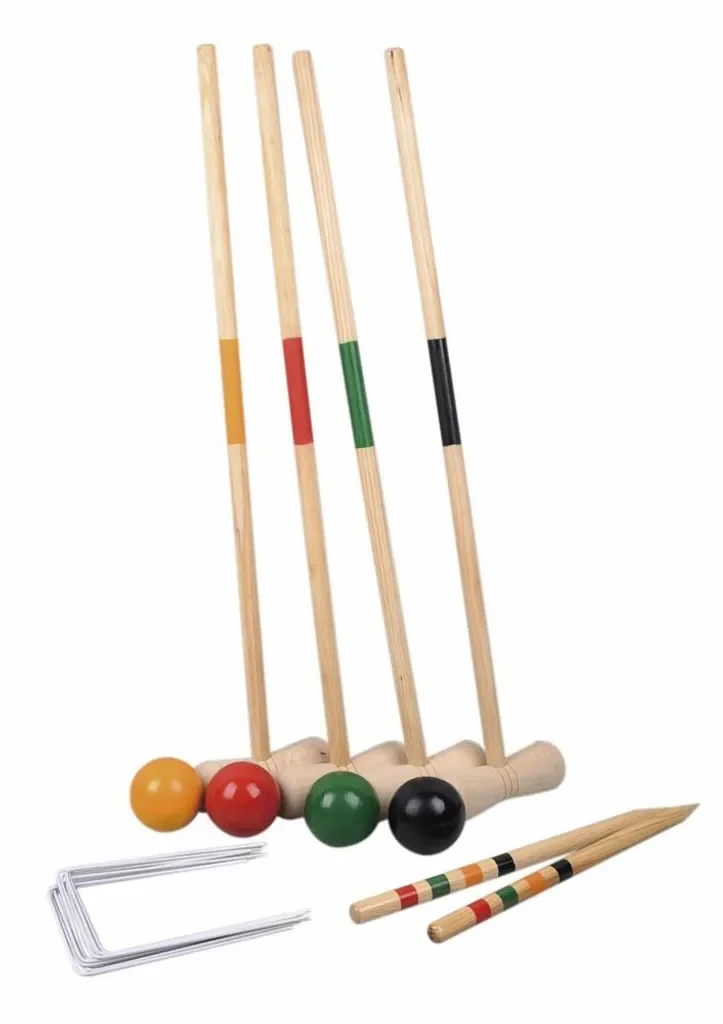 MILLARCO Krocket Set 4 Spieler Outdoor