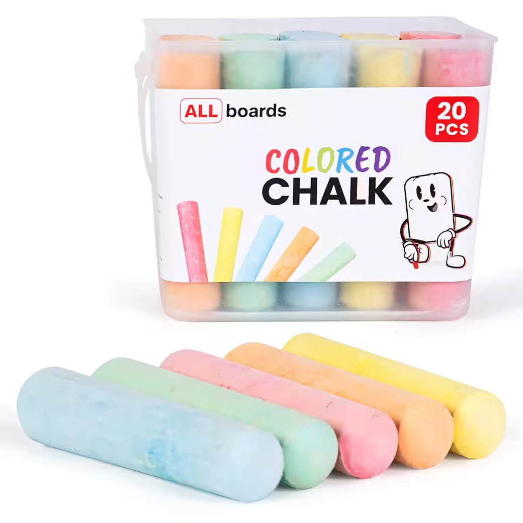 ALLBOARDS Jumbo Tafelkreide bunt 20er Set