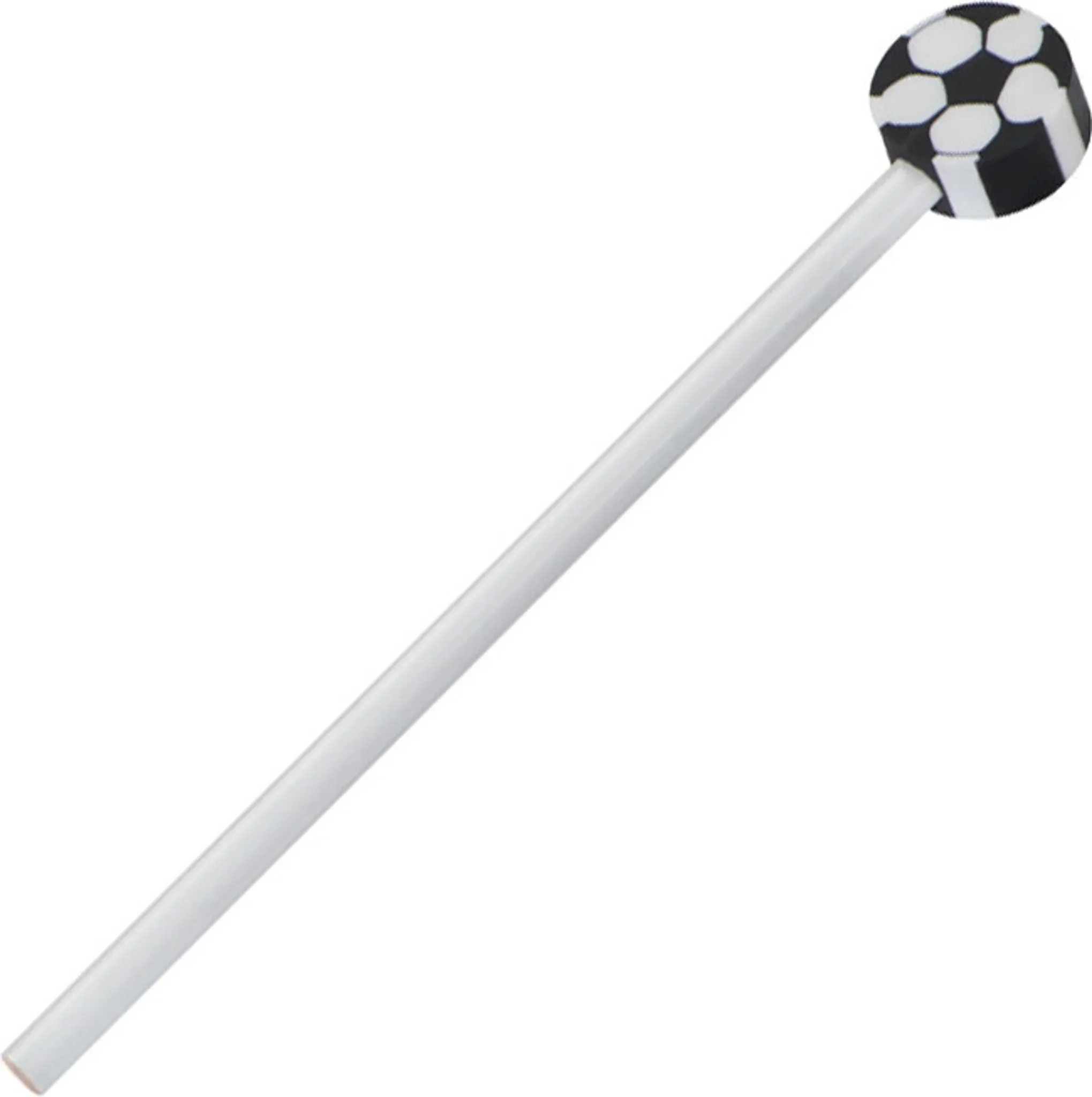 Bleistift HB mit Motiv-Radiergummi "Fußball"
